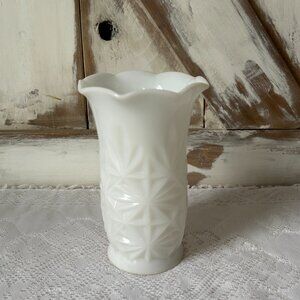 Vintage Hazel Atlas Milk Glass Vase